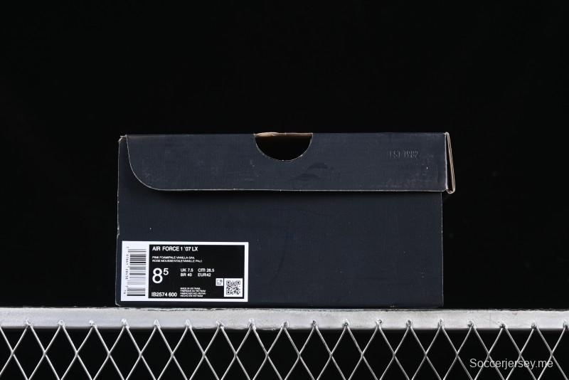 Nike Air Force 1 '07 Low White Pink Swoosh Casual Sneakers - IB2574-600