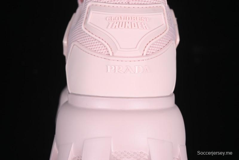 Prada Cloudbust Air Thunder Lifestyle Low-Top Sneakers with Anti-Slip and Wear-Resistant Design - 1E819L