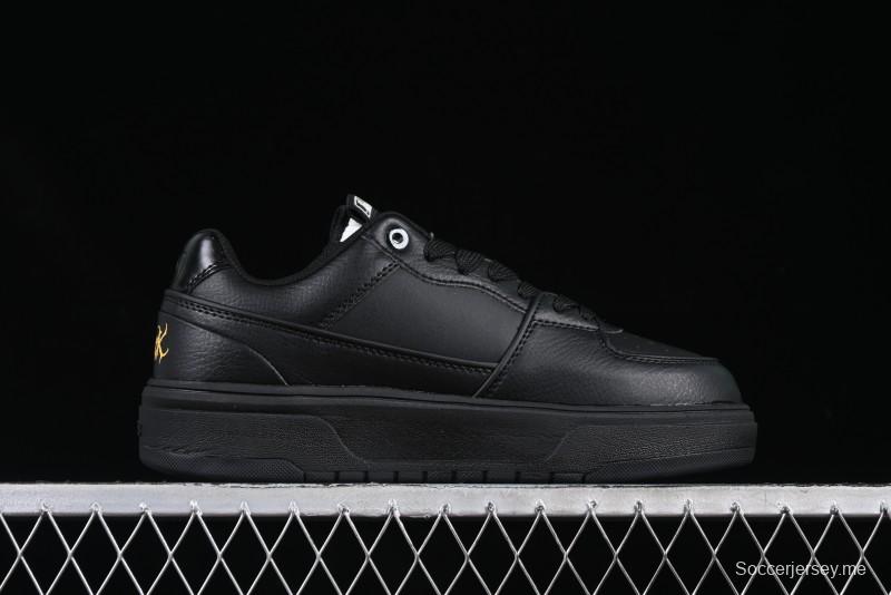 NY Yankees Black & Yellow Sneakers - Bold Logo Streetwear Shoes