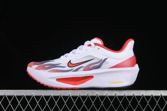 Nike Zoom Fly 6 Lightweight Responsive Running Shoes with Flyknit and Carbon Fiber Plate - HQ3498-100