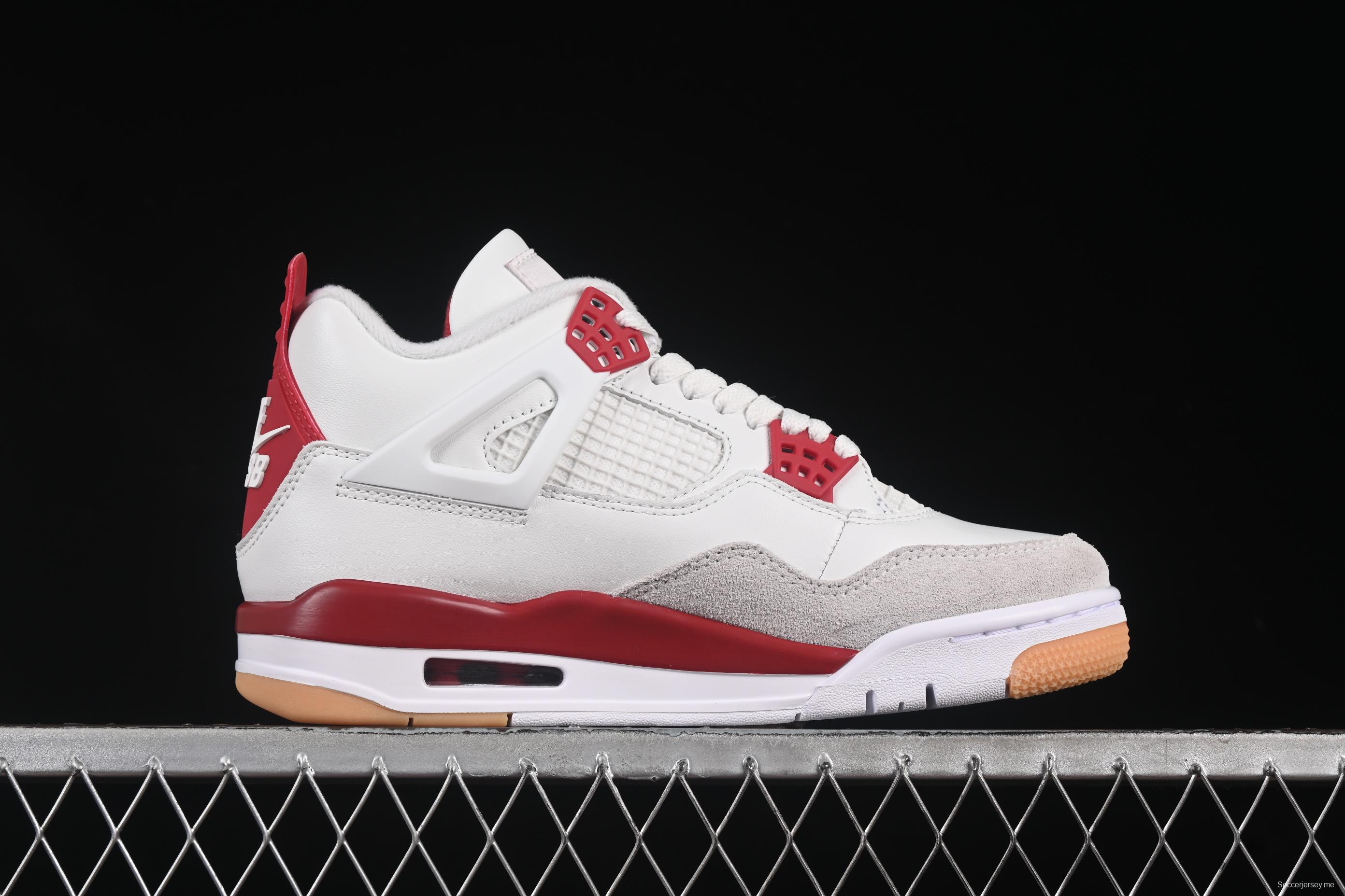 Nike SB x Air Jordan 4 Retro OG Varsity Red Basketball Shoes - DR5415-106