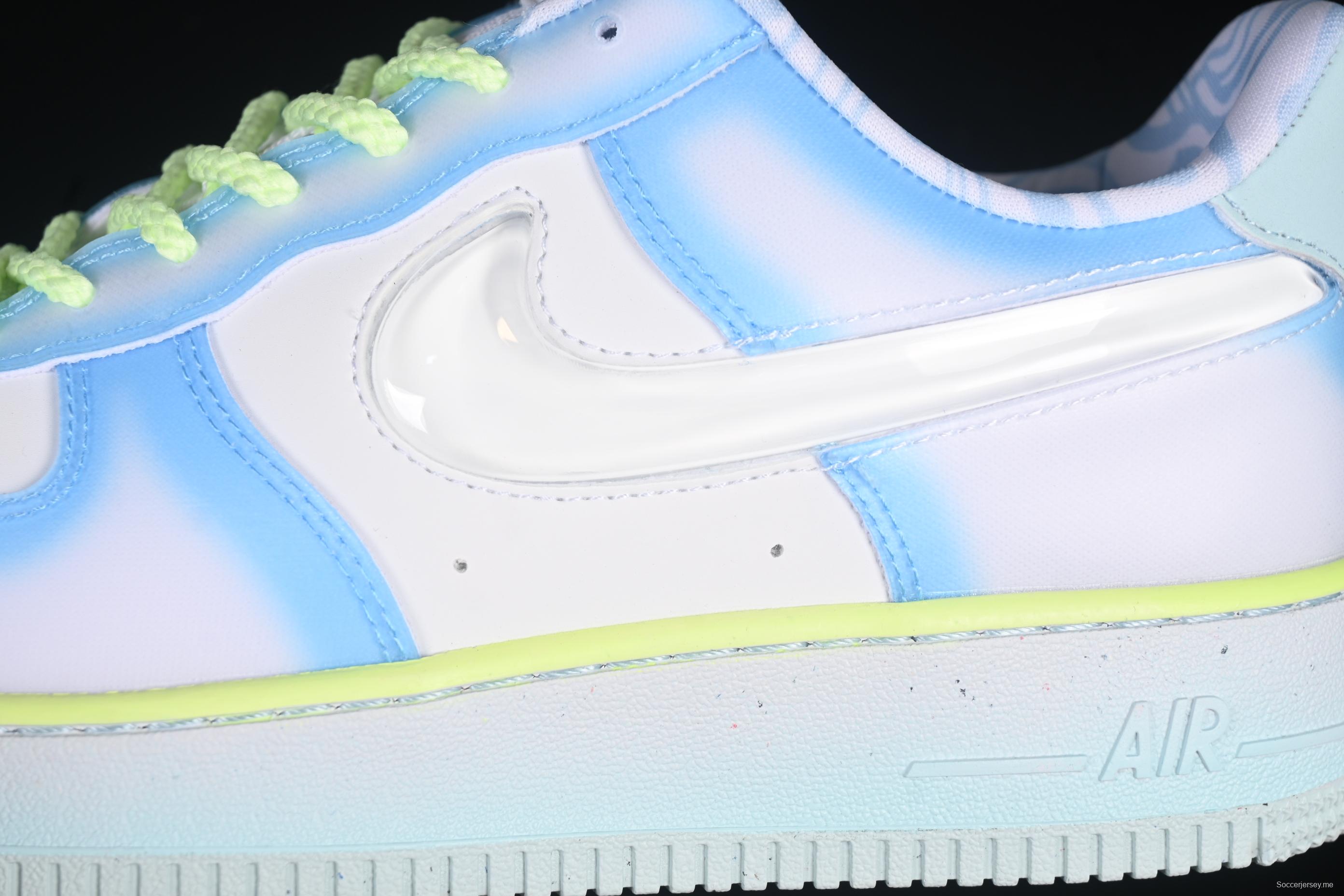 Nike Air Force 1'07 Low Jelly Blue Casual Sneakers - HJ4399-400