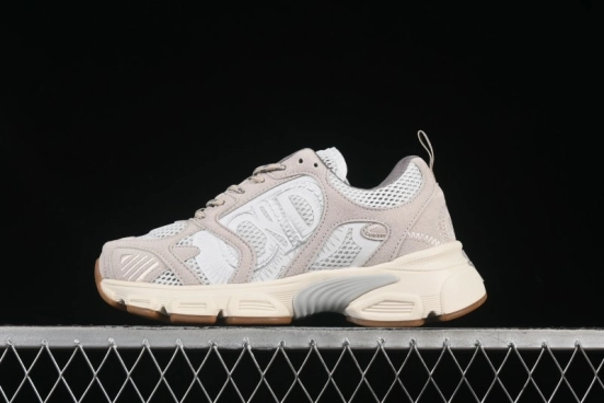 Dior Chrono Round Toe Lace-Up Lifestyle Casual Running Sneakers - 24W Beige