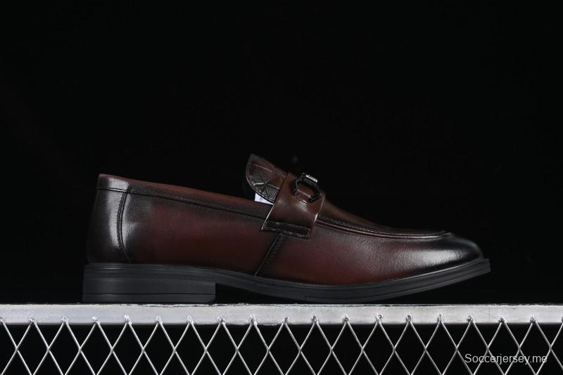 ECCO London Collection Slip-On Business Men's Leather Shoes with Wide Toe Design and Innovative Sole - 61160801002