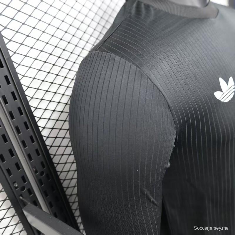 إصدار اللاعب 2025 ألمانيا 2025 قميص أسود بأكمام طويلة الأكمام بمناسبة الذكرى 125 لتأسيس ألمانيا