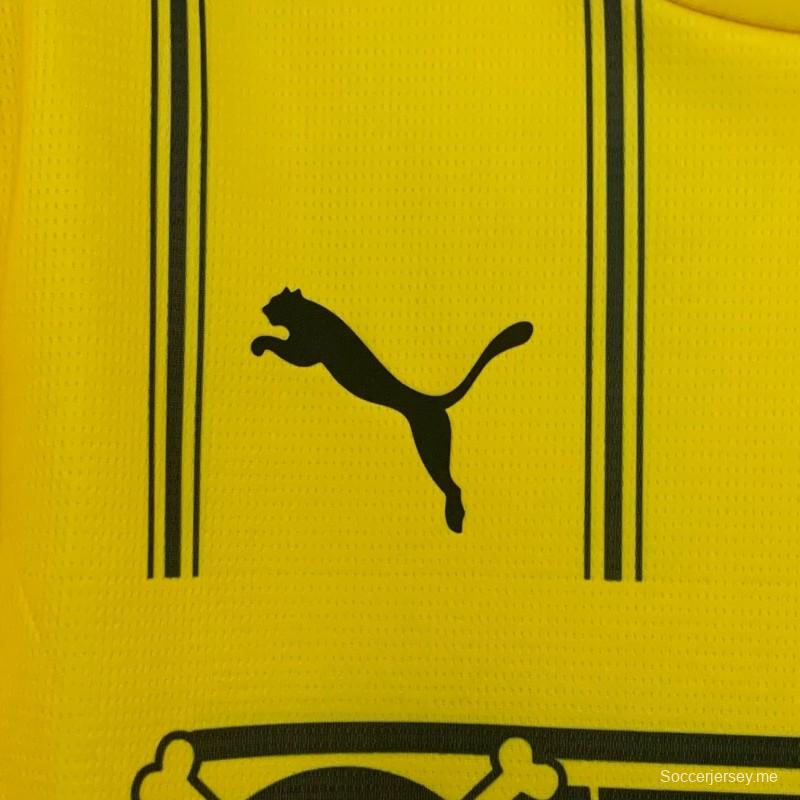 25/26 قميص بوروسيا دورتموند أصفر بتصميم قطعة واحدة