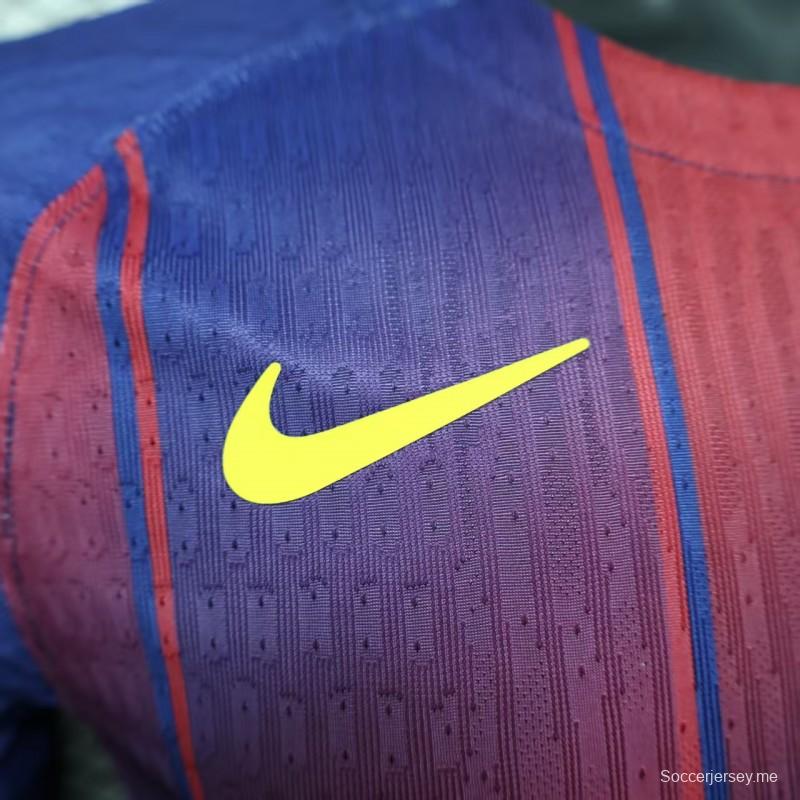 نسخة اللاعب 25/26 قميص برشلونة الأساسي 25/26