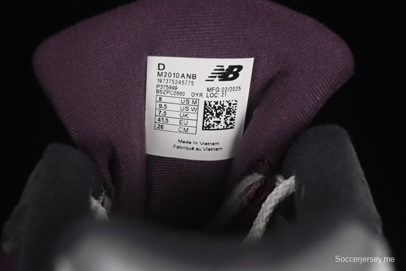 حذاء جري كاجوال ريترو من سلسلة 2010 من نيو بالانس 2010 مع جلد الغزال الناعم وشبكة نايلون - M2010ANB