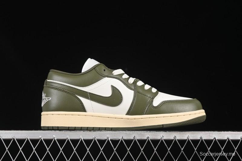 حذاء رياضي نايك اير جوردان 1 لاو AJ1 نايك اير جوردان 1 لاو AJ1 أخضر عسكري أبيض كاجوال لايف ستايل - DC0774-122