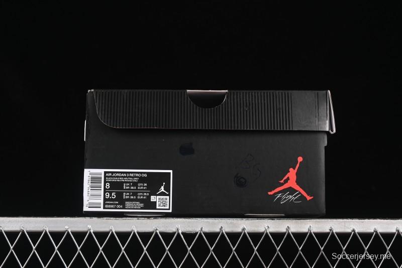 حذاء نايك اير جوردان 3 ريترو جوردان 3 ريترو أو جي النادر مع سووش عكسي صغير - IB8967-004