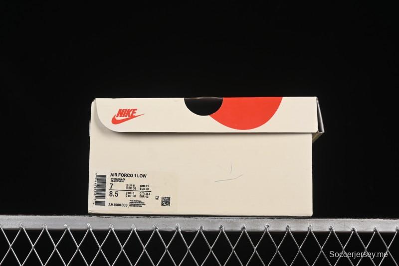 حذاء نايك اير فورس 1 '07 منخفض من نايك ذا نورث فيس تعاون ذا نورث فيس سنيكرز كاجوال بيج مزدوج سووش - AM1588-006