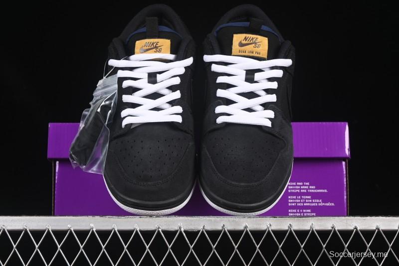 حذاء تزلج نايك SB Dunk Low Pro ISO باللون الأسود المطاطي SB منخفض السقف - CD2563-006
