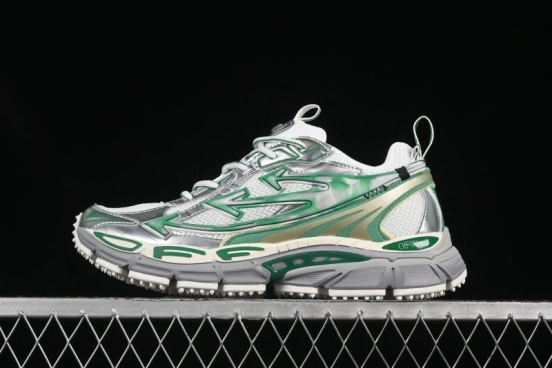 حذاء كاجوال كاجوال أخضر اللون أخضر بربطة عنق مصبوغة بالألوان من أوف وايت بي رايت - X.E5