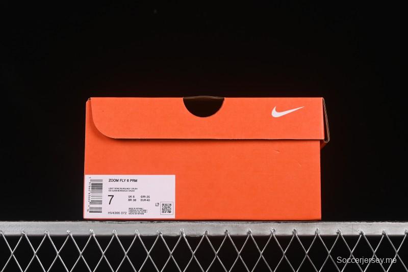 حذاء الجري زوم فلاي 6 ألترا باونس خفيف الوزن من نايك زوم فلاي 6 مع لوحة من ألياف الكربون - HV4366-072