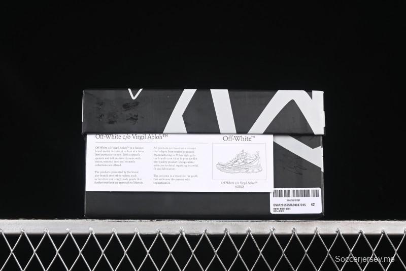 حذاء كاجوال كاجوال كاجوال أزرق اللون أزرق بربطة عنق مصبوغ من أوف وايت بي رايت - X.E5