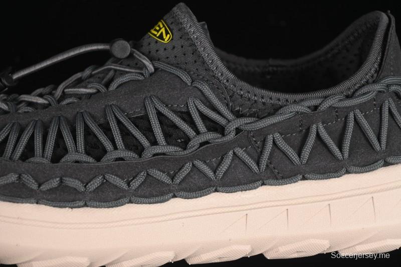 صندل رياضي مسطح منسوج بحزام مطاطي منسوج بحزام مطاطي للرياضات المائية الخارجية من كين يونيك - 1014097