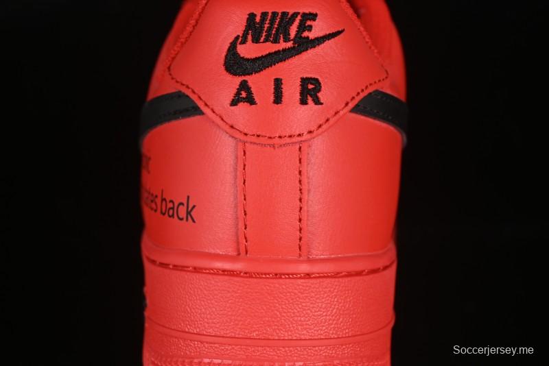 حذاء رياضي نايك اير فورس 1'07 منخفض بطيخي أحمر مائي مع وسادة هوائية كاملة الطول - FD7039-600