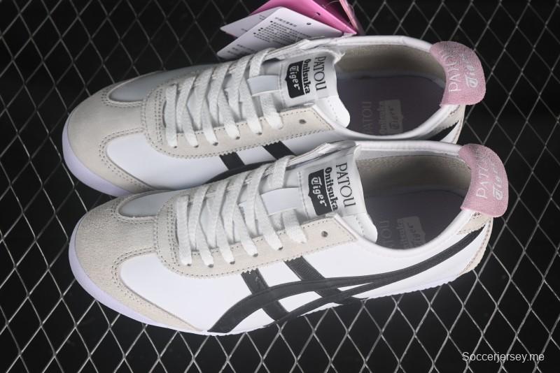 أونيتسوكا تايجر مكسيكو تايجر 66 حذاء رياضي جلدي منخفض من الجلد للجري العادي - 1183C380-100