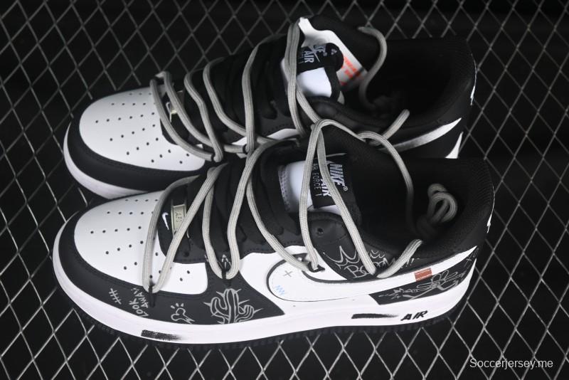 حذاء نايك اير فورس 1'07 المنخفض الكاجوال من نايك مع وسادة هوائية كاملة الطول - ZH0316-071