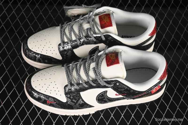 حذاء التزلج المنخفض نايك SB Dunk Low Year of the Snake أوف ذا سنيك سيلفر سكيل سيلفر سووش الذكرى السنوية المخصص للتزلج المنخفض - YX5066-293