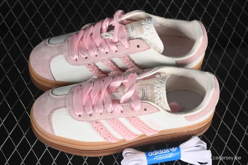 أديداس أوريجينالز جازيل بولد JR8374 حذاء رياضي منخفض الساق من أديداس أوريجينالز بنعل سميك لمقاومة الانزلاق والمتانة - JR8374