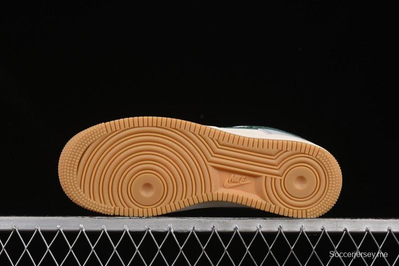 حذاء نايك اير فورس 1 '07 منخفض من نايك اير فورس 1 '07 LV Collaboration Green Stone Grain Gum Sole Sneakers Casual Sole - ZH2598-306