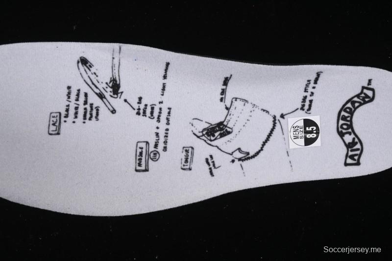 حذاء كرة السلة عالي الكعب من نايك اير جوردان 1 هاي أو جي AJ1 Fragment Design AJ1 Fragment Collaboration - DZ5485-041