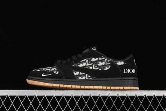 حذاء نايك ترافيس سكوت x Fragment Design x Air Jordan 1 Low OG SP SP AJ1 Collaboration - XS2024-069