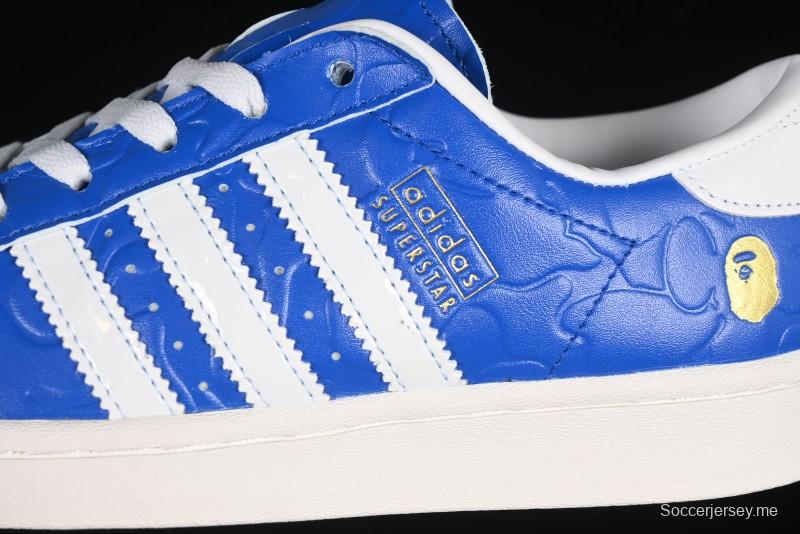 أديداس بابي سوبرستار سوبرستار JR2702 حذاء رياضي كاجوال بمقدمة صدفة - JR2702