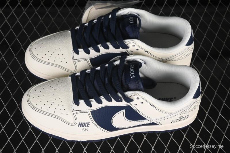 حذاء تزلج نايك SB دانك لو من نايكي، حذاء تزلج منخفض الكاجوال ذو الرقبة المنخفضة من نايكي، الذكرى السنوية لتعاون غوتشي - FC1688-227