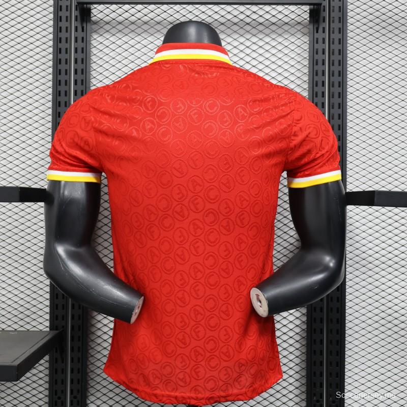 إصدار اللاعب 25/26 قميص بولو أحمر من أرسنال بولو 25/26