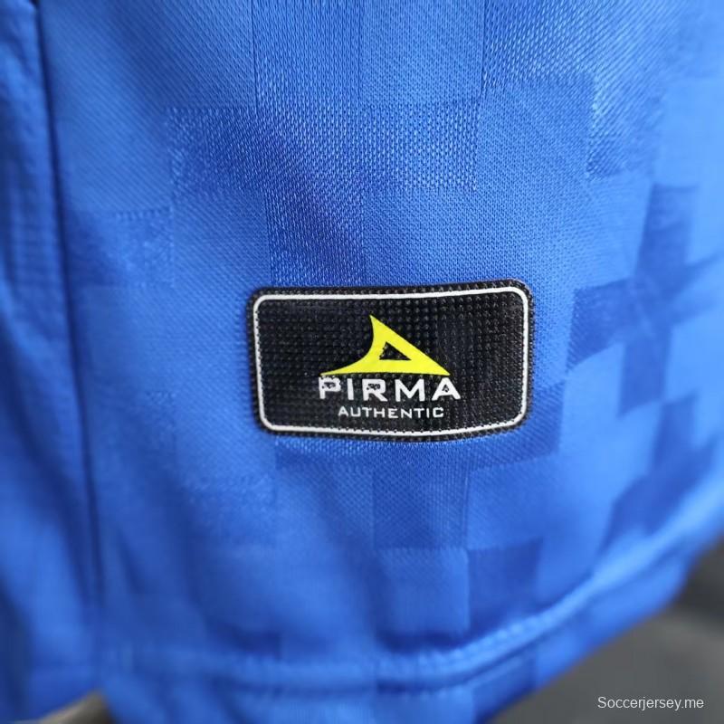 إصدار اللاعب 25/26 قميص كروز أزول 25/26 أزرق منزلي بنقشة بيكسل رقمية