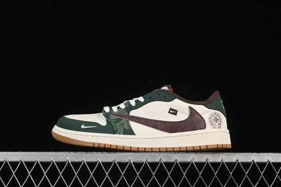 Nike Travis Scott x Fragment Design x Air Jordan 1 Low OG SP AJ1 Collaboration Sneakers - XS2024-044