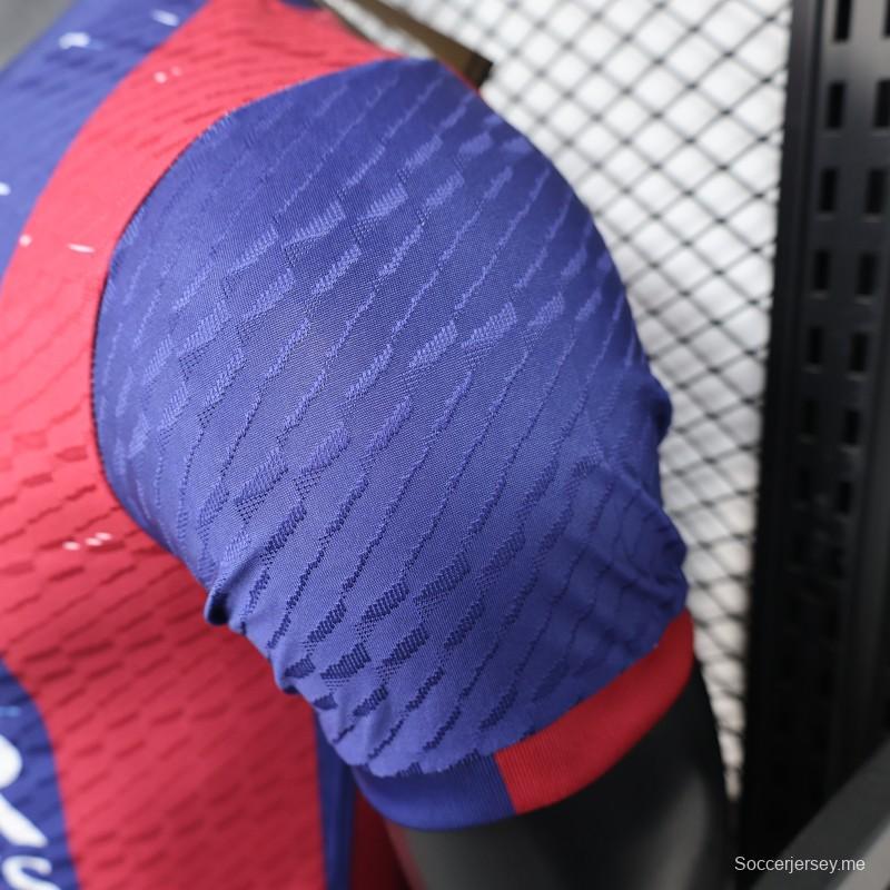 إصدار اللاعب 25/26 قميص برشلونة × الأرجنتين مع ميسي مشترك 25/26