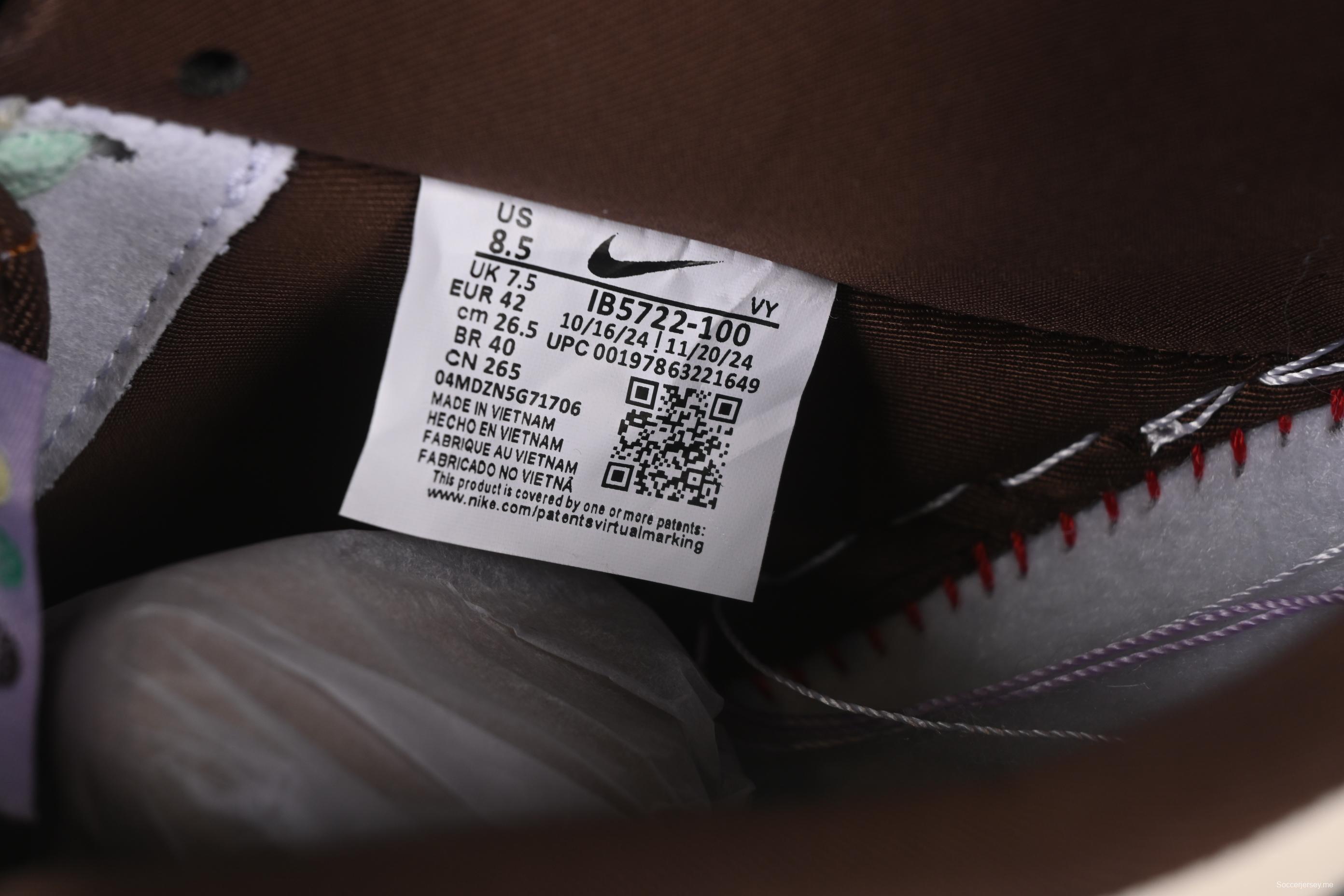 حذاء رياضي نايك اير فورس 1'07 منخفض كاجوال مع وسادة هوائية كاملة الطول - IB5722-100