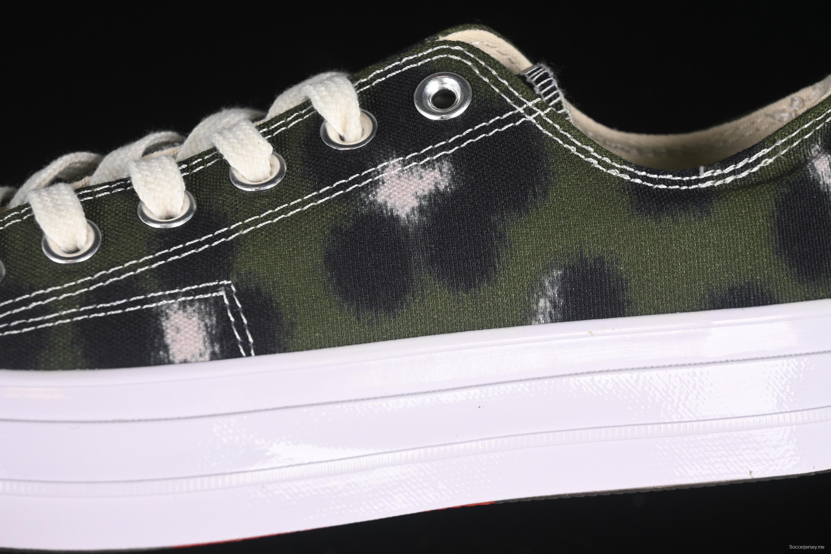 Kenzo Chuck Taylor Ox Hana Leopard Cypress Low Top Casual Sneakers - A16291C