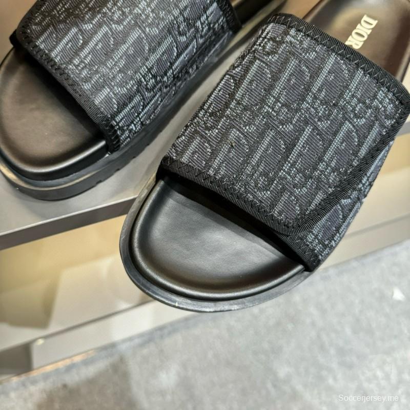 2024 Dior black mesh slippers MJ00180