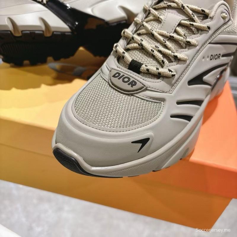 2024 Unisex Dior Beige Black Mesh Sneakers MJ00360