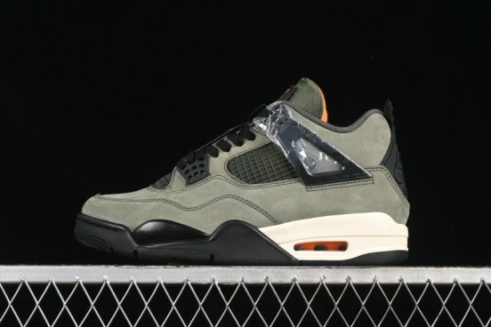 Nike Air Jordan 4 Retro OG Undefeated Collaboration Olive Green Suede - IB1519-200