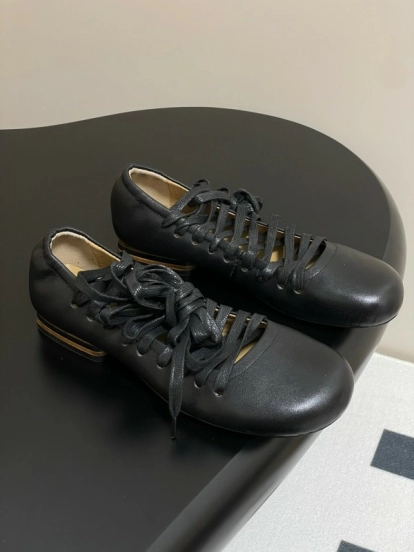 لومير 2025 لومير 2025 أحذية باليه مسطحة بكعب واحد مكتنزة ذات كعب عالٍ - KFY00310