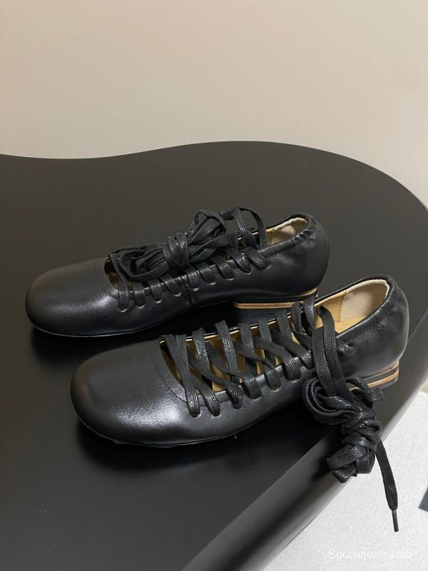 لومير 2025 لومير 2025 أحذية باليه مسطحة بكعب واحد مكتنزة ذات كعب عالٍ - KFY00310