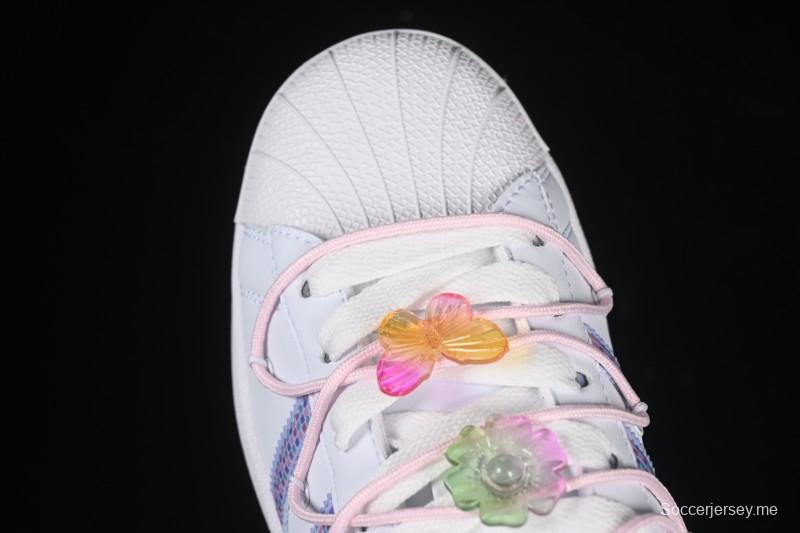 حذاء رياضي كاجوال سوبرستار II من أديداس بتصميم صدفي من الأمام - JR1332