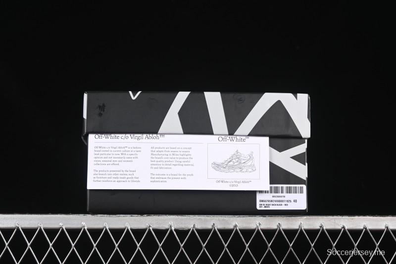 حذاء "بي رايت بي رايت" من أوف وايت كاجوال منخفض الساقين باللون الأحمر الأسود