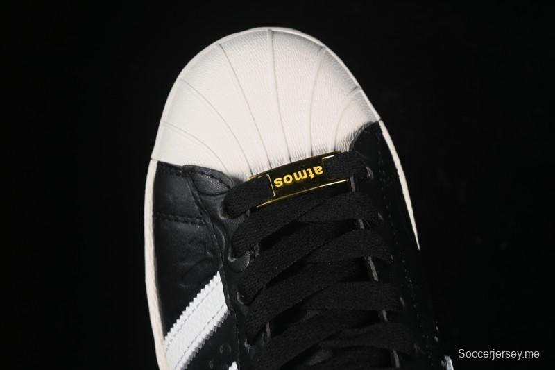 أديداس بابي سوبرستار سنيكرز كاجوال بتصميم صدفي من الأمام - JQ3666