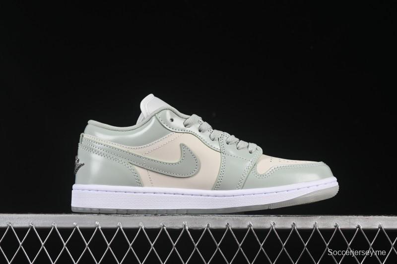 نايك اير جوردان 1 اير جوردان 1 لاو AJ1 AJ1 Amber Green Low Top Low Skate Shoes HF4078-100