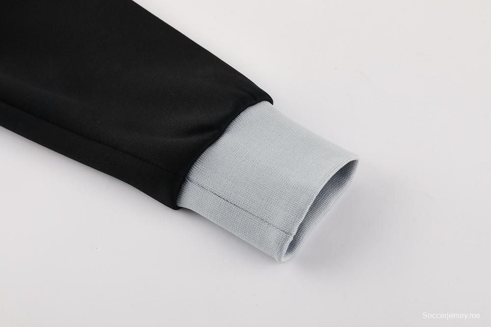 2025 سترة سوداء بسحاب كامل من نايك 2025 + بنطلون طويل