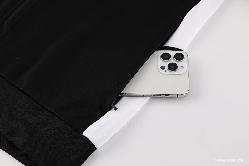 2025 سترة سوداء بسحاب كامل من نايك 2025 + بنطلون طويل