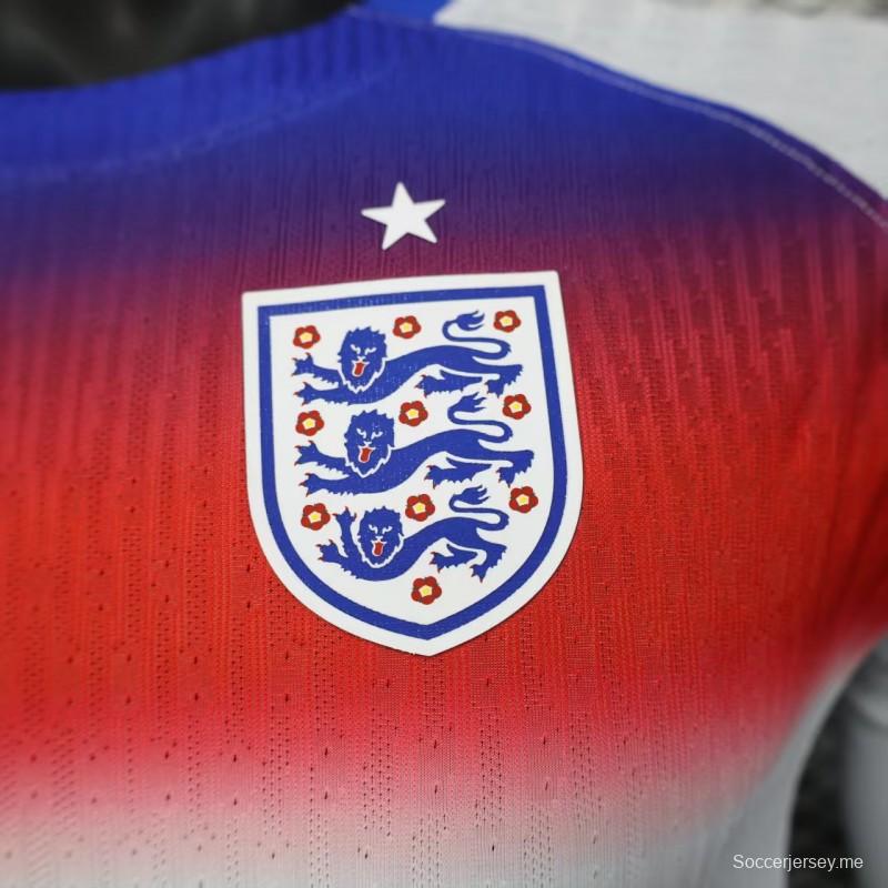 إصدار اللاعب 2025 قميص بأكمام طويلة الأكمام من إنجلترا 2025