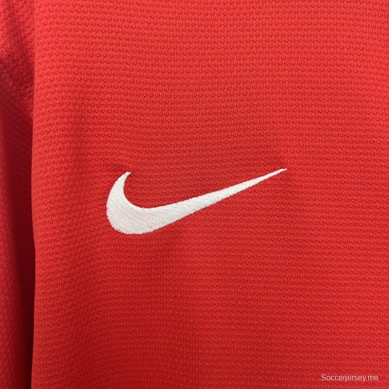 13/14 قميص ريترو بأكمام طويلة أكمام طويلة لمانشستر يونايتد