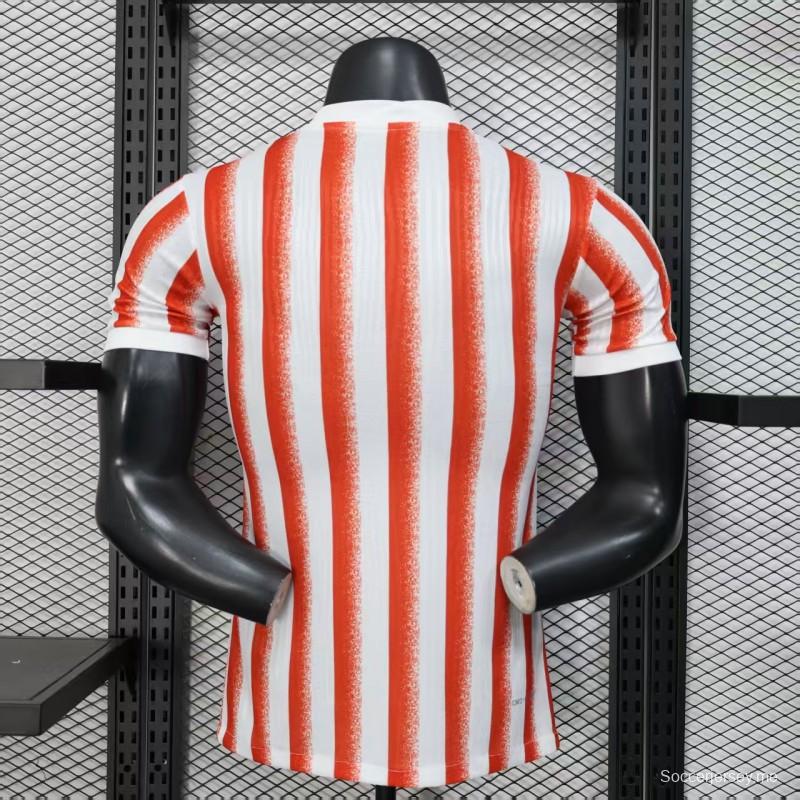 إصدار اللاعب 25/26 قميص خاص مخطط بالأحمر/الأبيض لإنتر ميلان 25/26